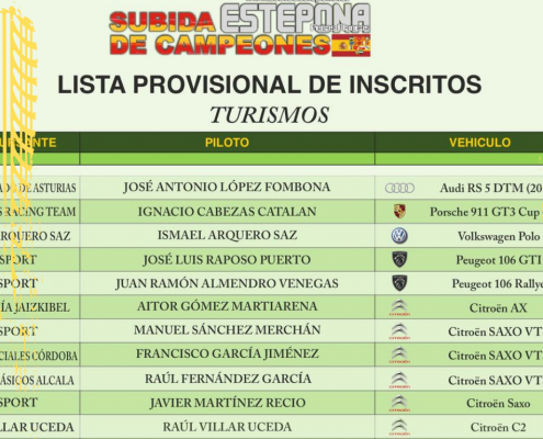 cover lista provisional inscritos subida estepona
